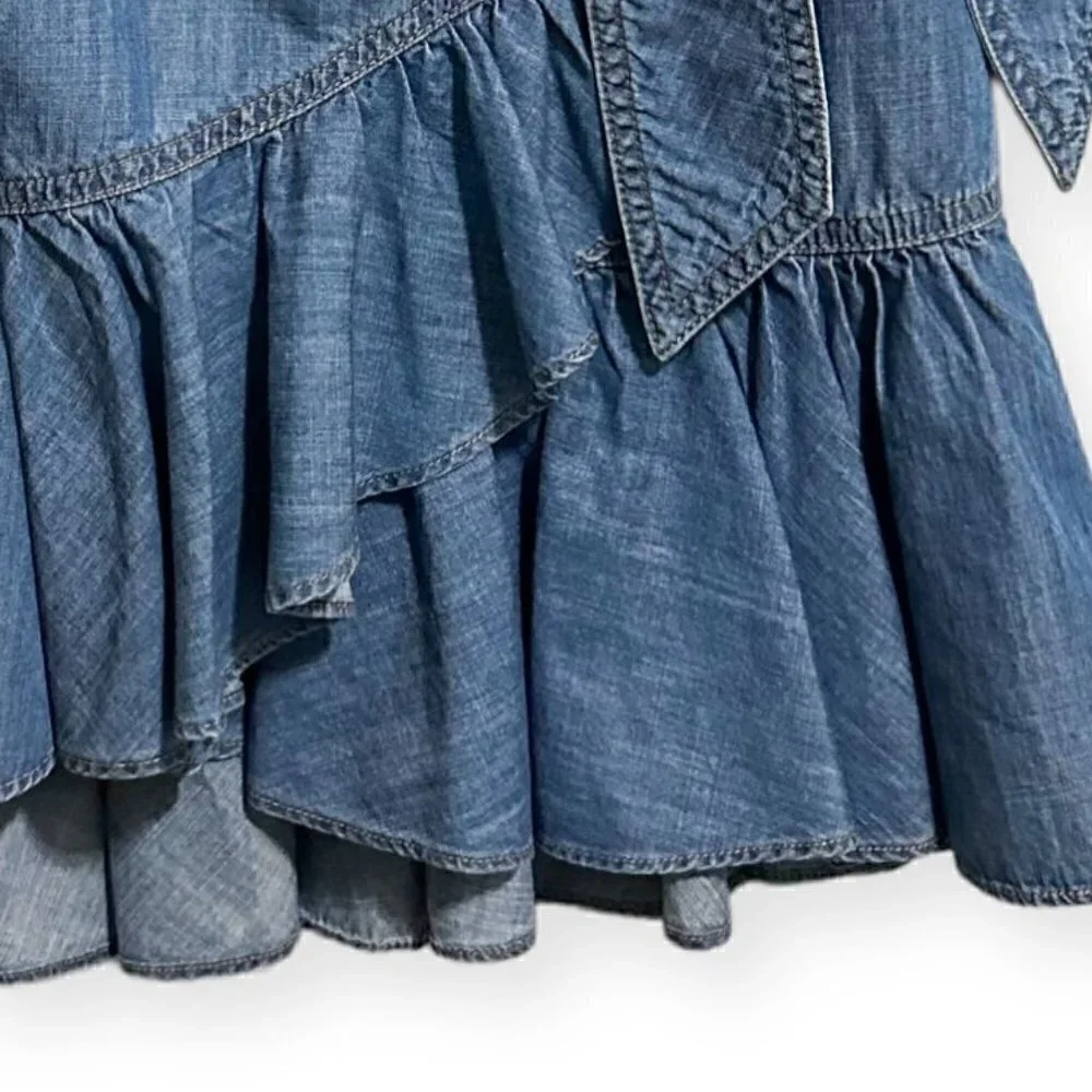 Veronica‎ beard Memphis Denim skirt, Size 0, NWT